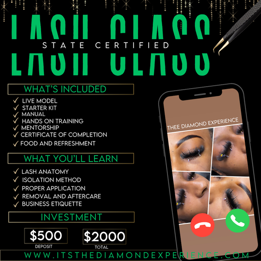 IDOH Lash Class Deposit ONLY